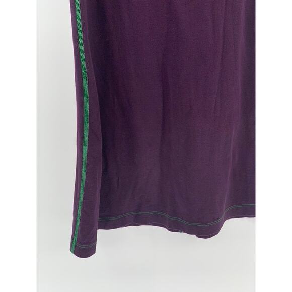 AJ ANDREA JOVINE Women's Purple-Green Scoop-Neck Knit A-Line Knee Dress SZ S - Picture 7 of 10